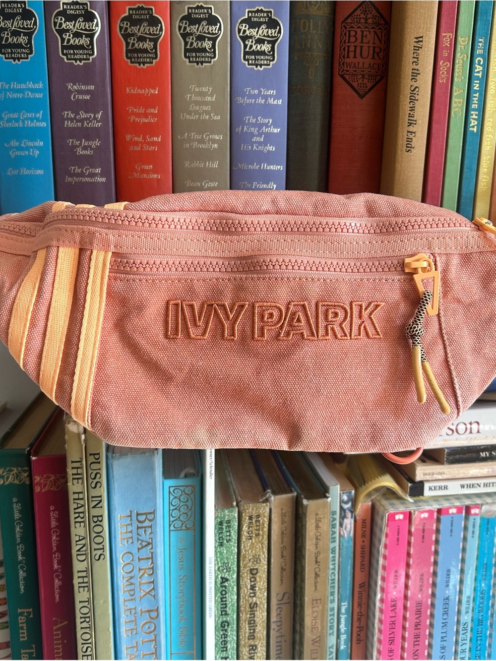 IVY PARK Adidas Coral-Orange Embroidered Waist Pouch